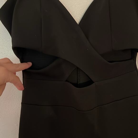 Emerald Sunday NWT‎ black cut out knee length dress sz S￼ - Picture 4 of 5